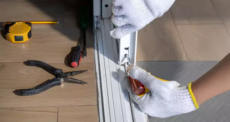 Backyard Sliding Door Track Repair in Kissimmee, FL